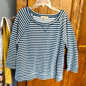 Banana Republic boxy 3/4 sleeve sweatshirt.